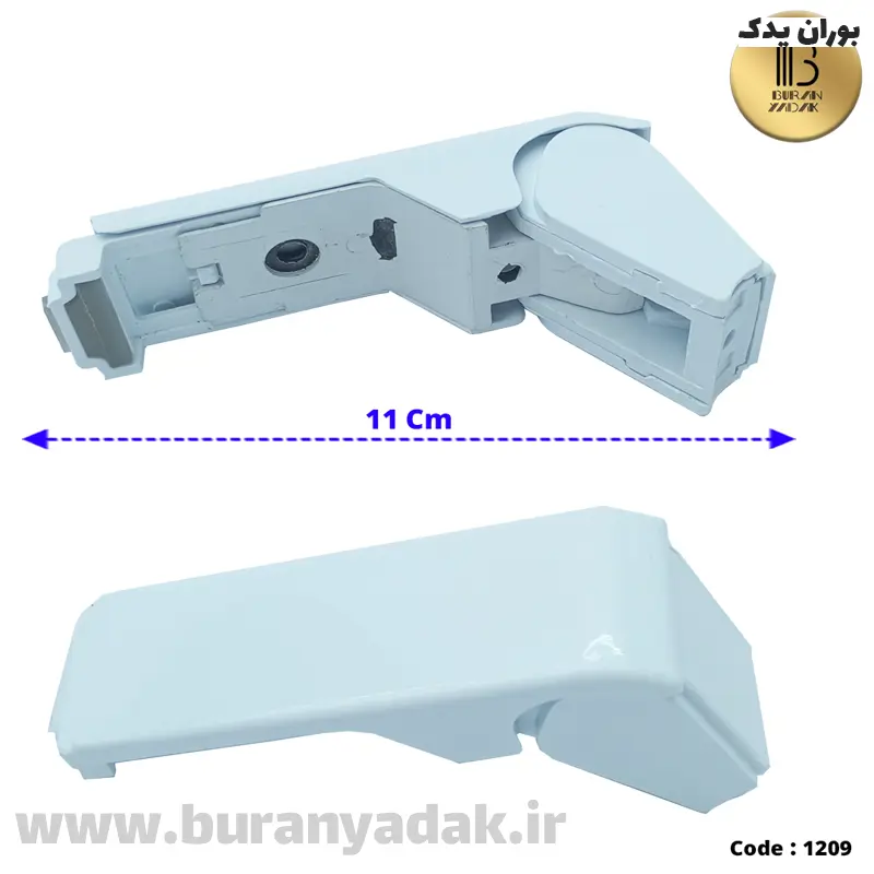 پایه دستگیره اهرمی گرد تک سوراخ سفید 