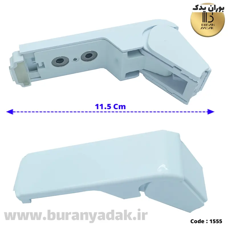 پایه دستگیره اهرمی گرد دو سوراخ سفید