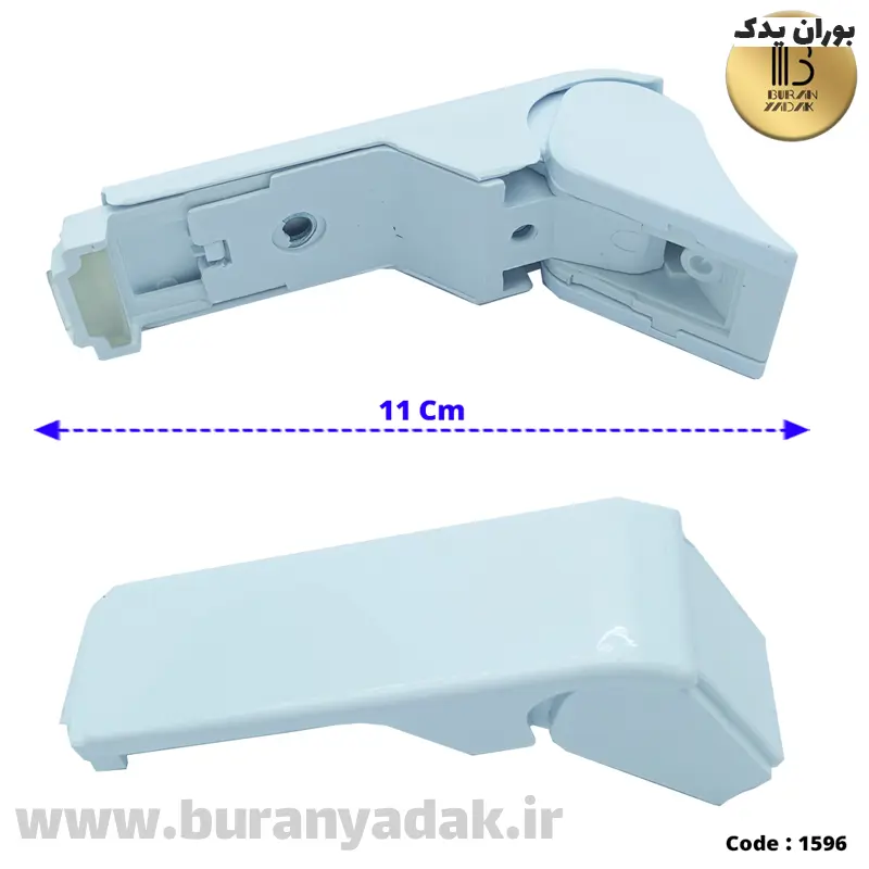 پایه دستگیره تخت تک سوراخ سفید (پایین)